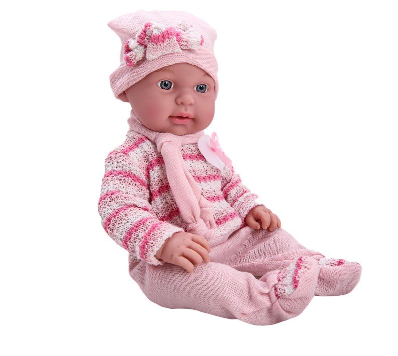 Кукла-пупс Kaifan Toys  в вязанном костюмчике 42см  купить,NaN