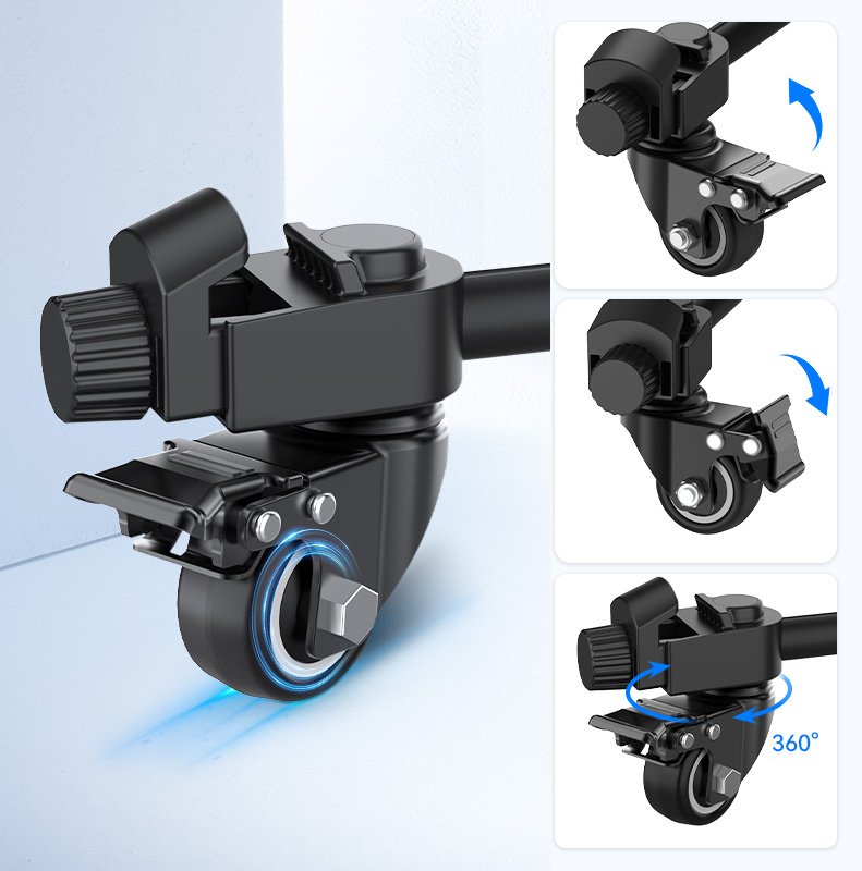 Напольный штатив Ulanzi AT-02 Tripod Dolly черный купить,NaN