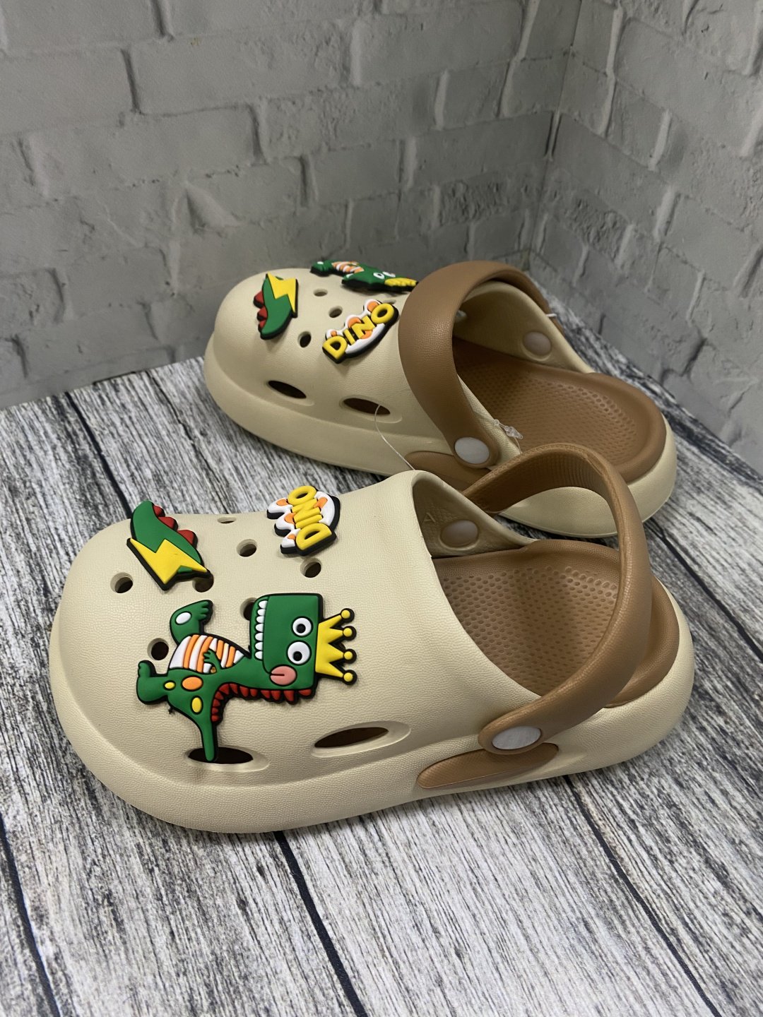 Сабо Cafott бежевый, коричневый