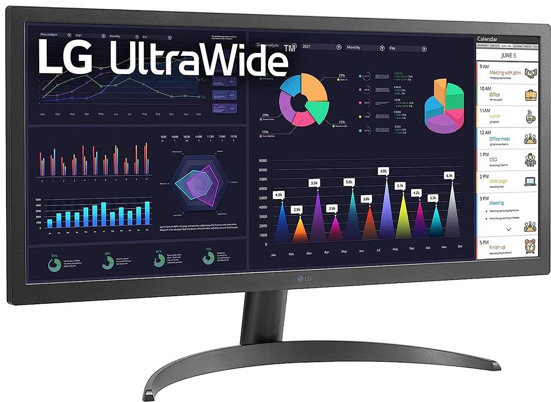 Монитор 26" LG 26WQ500-B.ADRZ черный