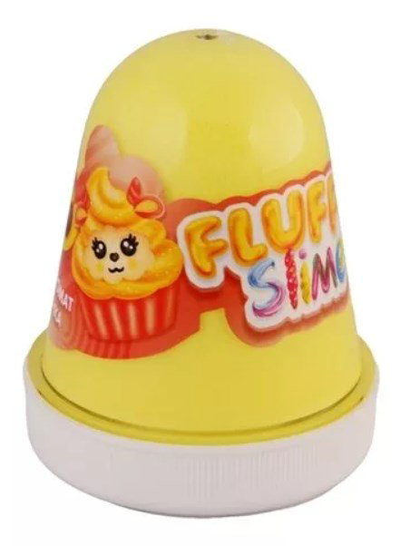 Слайм  Slime Fluffy Желтый персик FL016 купить,NaN