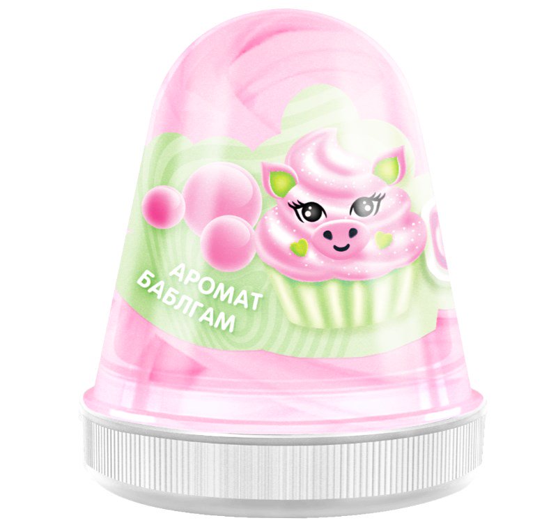 Слайм  Slime Fluffy  Розовый бабл-гам FL003 купить,NaN