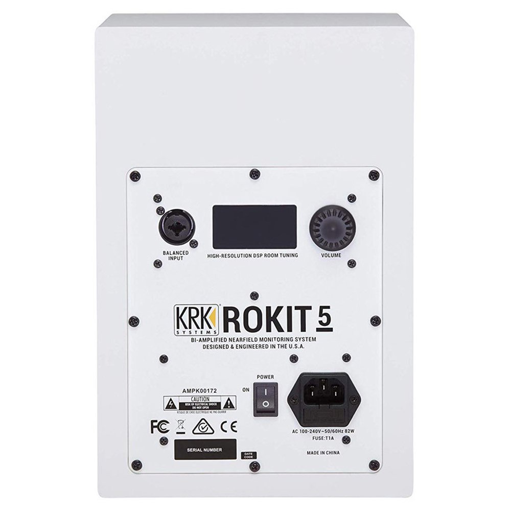 Активные студийные монитороы KRK Rokit 5 G4 белые - ForteMarket Активные студийные монитороы KRK Rokit 5 G4 белые купить,0