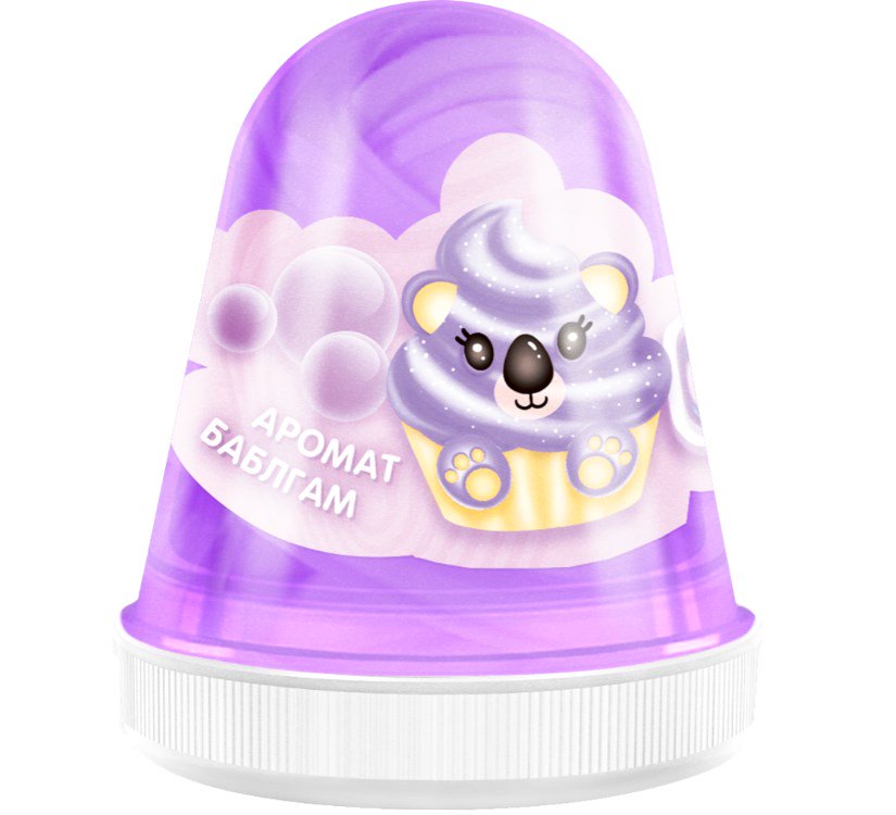 Слайм  Slime Fluffy  Фиолетовый бабл-гам FL004 купить,NaN
