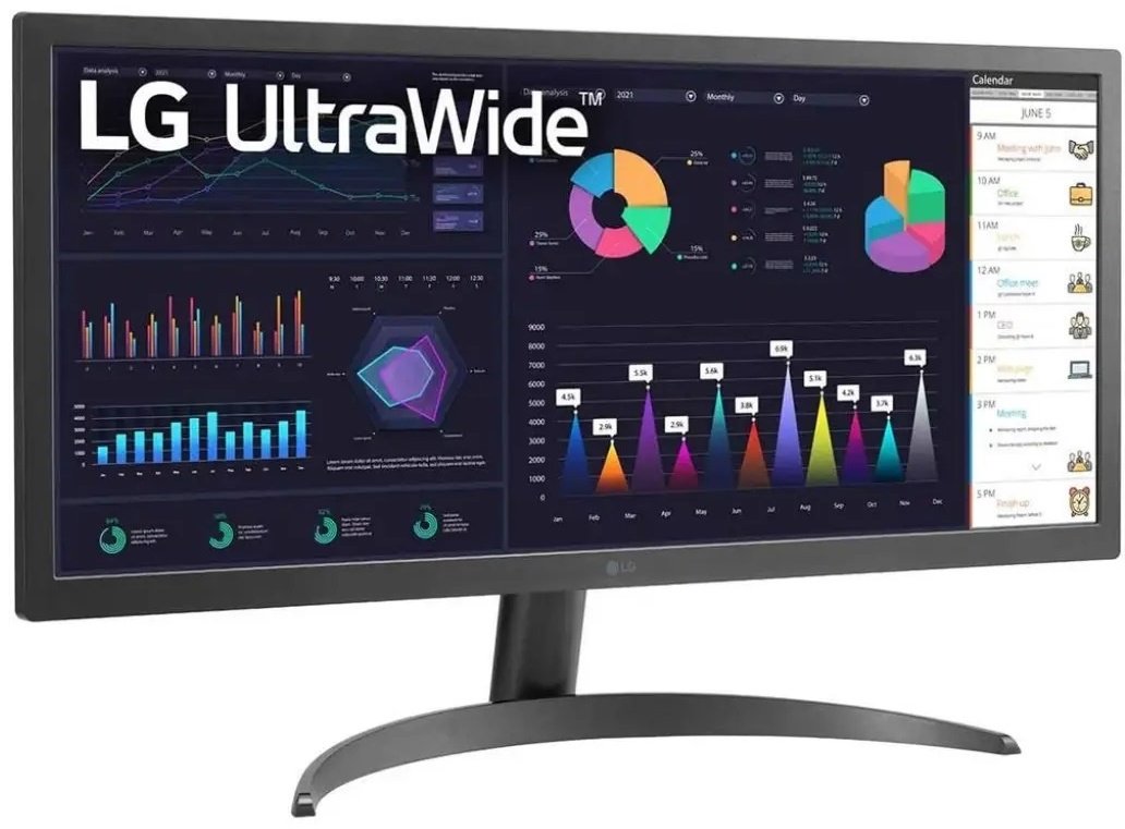 Монитор 25.7" LG 26WQ500-B черный купить,NaN