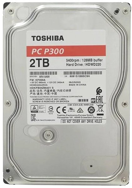 HDD Toshiba HDWD220UZSVA 2000 ГБ