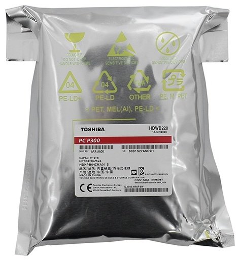 HDD Toshiba HDWD220UZSVA 2000 ГБ