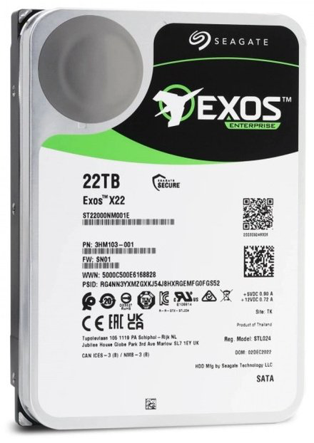 HDD Seagate Exos X22 ST22000NM001E 22000 Гб купить,NaN