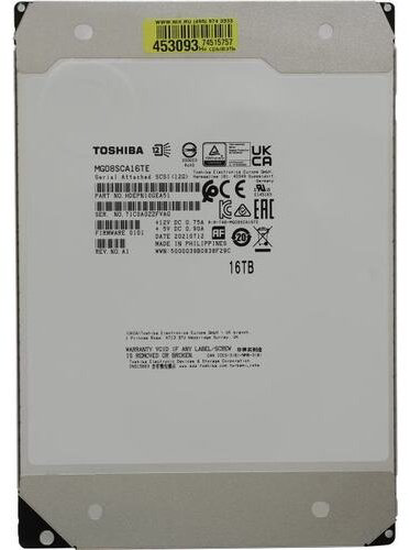 HDD Toshiba MG08SCA16TE 16000 Гб купить,NaN