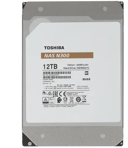 HDD Toshiba N300 HDWG21CUZSVA 12000 Гб купить,NaN