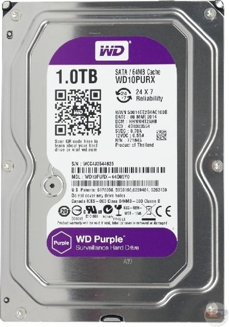 HDD Western Digital WD10PURX 1000 Гб купить,NaN