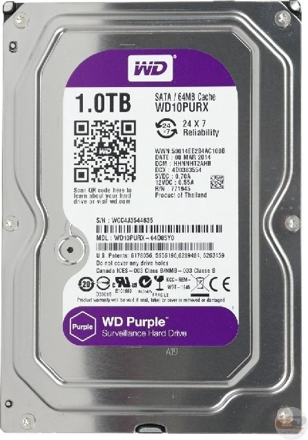 HDD Western Digital WD10PURX 1000 Гб купить,NaN
