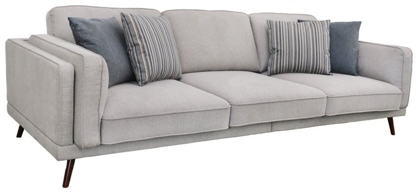 Диван прямой ARIBA Deli, 290х118 см, обивка ткань, серый купить,NaN