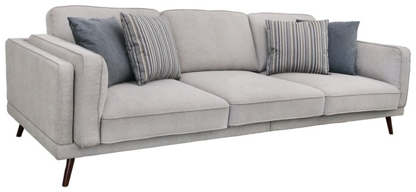 Диван прямой ARIBA Deli, 290х118 см, обивка ткань, серый купить,NaN