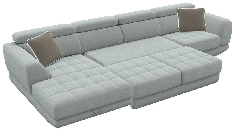 Диван угловой Ariba Tennessi 2Я-3Ф-1Я 390х190см серый купить,NaN