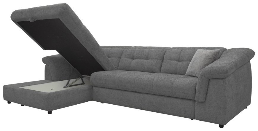 Диван угловой ARIBA Savoy 2Я-3Ф, 310х195 см, обивка ткань, темно-серый купить,NaN