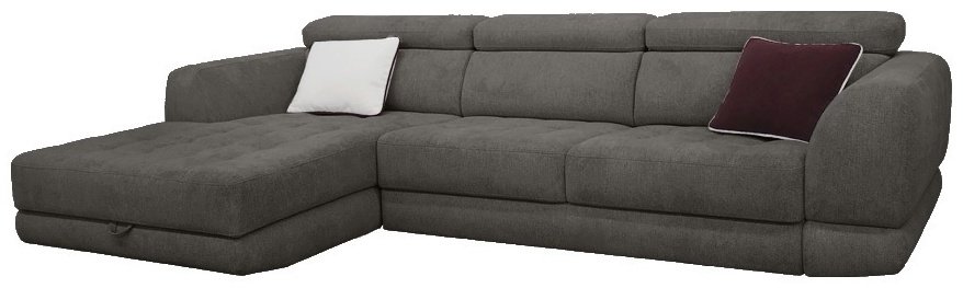 Диван угловой ARIBA Tennesi 2Я-3Ф, 310х190 см, обивка рогожка, темно-серый купить,NaN