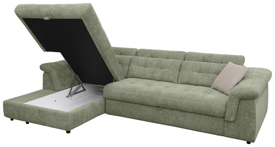 Диван угловой ARIBA Savoy 2Я-3Ф, 310х195 см, обивка ткань, зеленый купить,NaN