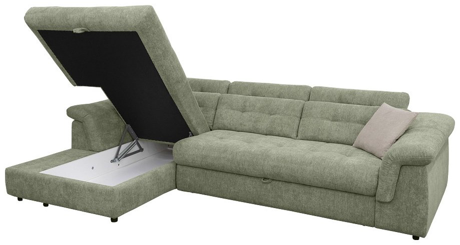 Диван угловой ARIBA Savoy 2Я-3Ф, 310х195 см, обивка ткань, зеленый купить,NaN