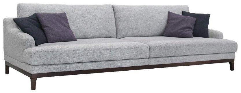 Диван ARIBA Gamma 1П, 290х112 см, обивка ткань, серый купить,NaN