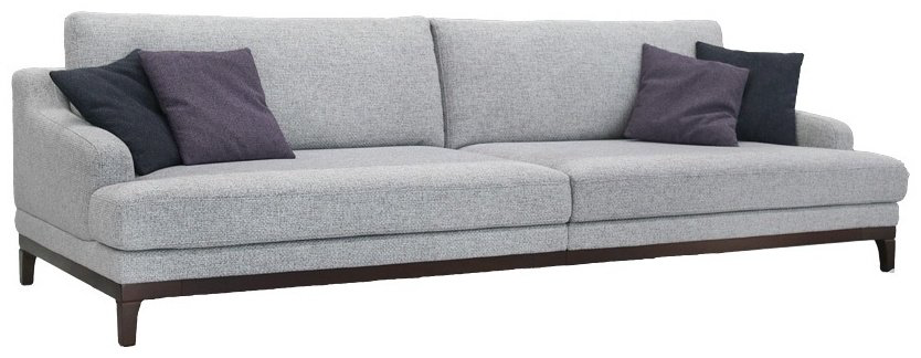 Диван ARIBA Gamma 1П, 290х112 см, обивка ткань, серый купить,NaN