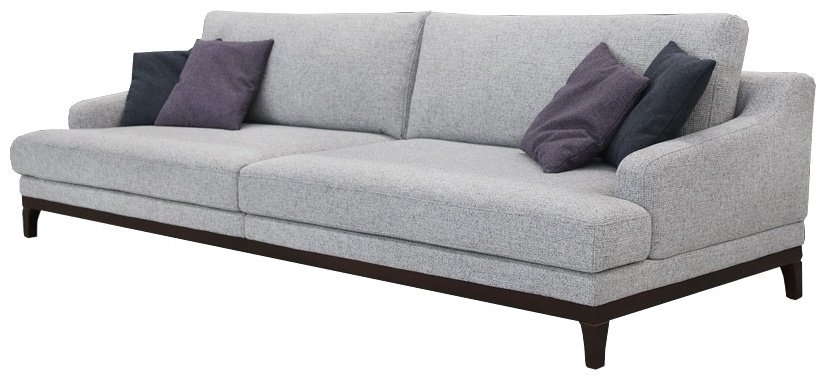 Диван ARIBA Gamma 1П, 290х112 см, обивка ткань, серый купить,NaN