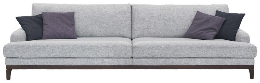 Диван ARIBA Gamma 1П, 290х112 см, обивка ткань, серый купить,NaN