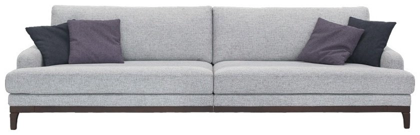 Диван ARIBA Gamma 1П, 290х112 см, обивка ткань, серый купить,NaN