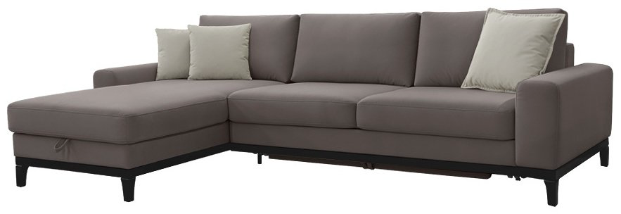 Диван угловой ARIBA Panama 2Я-3Ф, 300х195 см, обивка ткань, коричневый купить,NaN