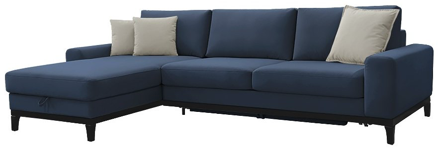 Диван угловой ARIBA Panama 2Я-3Ф, 300х195 см, обивка ткань, синий купить,NaN