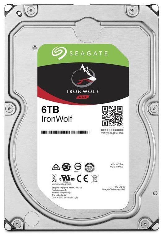 HDD Seagate IronWolf NAS ST6000VN001 6000 ГБ купить,NaN