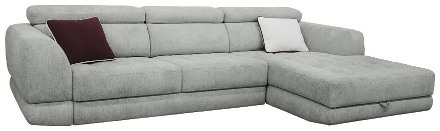 Диван угловой ARIBA Tennesi 3Ф-2Я, 310х190 см, обивка рогожка, светло серый купить,NaN