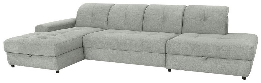 Диван угловой ARIBA Costa 2Я-3F Отеман, 364х200 см, обивка ткань, серый купить,NaN