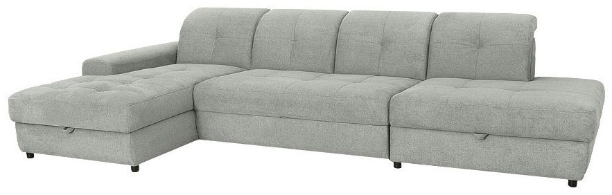 Диван угловой ARIBA Costa 2Я-3F Отеман, 364х200 см, обивка ткань, серый купить,NaN