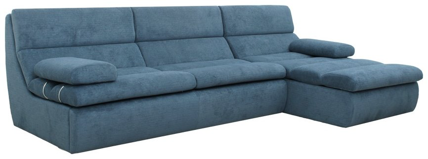 Диван угловой ARIBA Сиетл 3Ф-2Я, 300х185 см, обивка ткань, синий купить,NaN