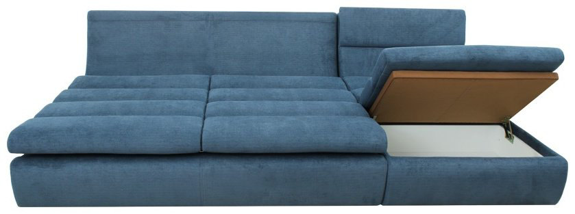 Диван угловой ARIBA Сиетл 3Ф-2Я, 300х185 см, обивка ткань, синий купить,NaN
