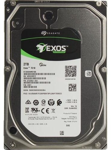 HDD Seagate Exos 7E10 ST2000NM018B 2000 ГБ купить,NaN
