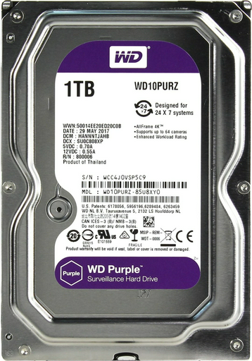 HDD Western Digital Purple WD10PURZ 1000 Гб