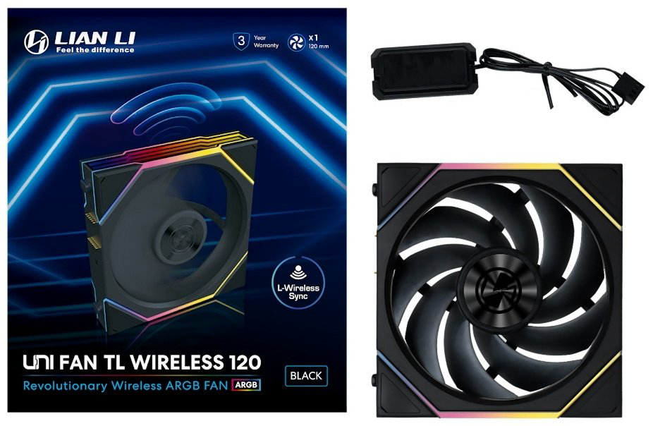 Вентилятор LIAN LI Uni Fan TL Wireless 120 ARGB 12TL1W1B купить,18530