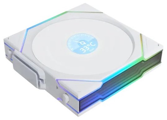 Вентилятор LIAN LI UNI FAN TL 120 LCD Reverse Blade Wireless ARGB White, G99.12RTLLCD1W1W.00 купить,NaN