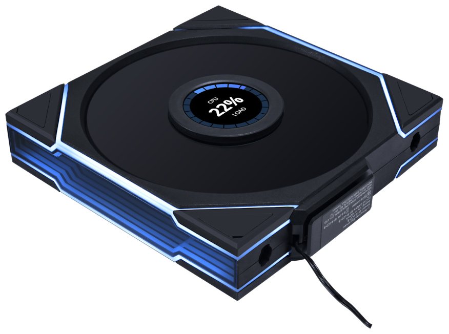 Вентилятор LIAN LI Вентилятор для корпуса Lian Li UNI FAN TL140 LCD Wireless 140mm RGB Black G99.14TLLCD1W1B.00