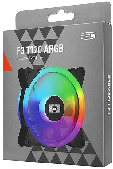 Вентилятор PCcooler F3 T120 ARGB BK купить,NaN