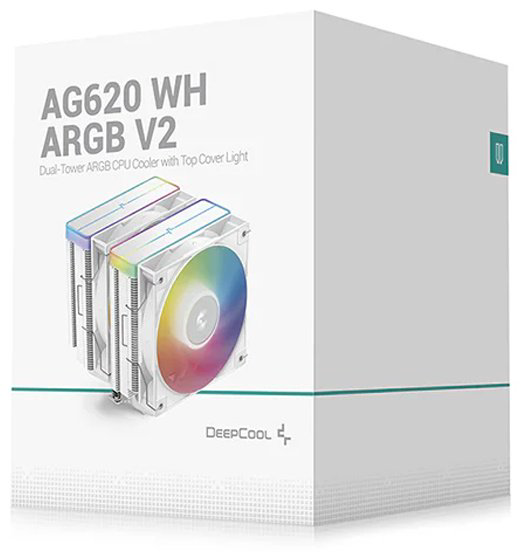 Кулер Deepcool AG620 WH ARGB V2 R-AG620-WHAMMN-GJD белый купить,35018