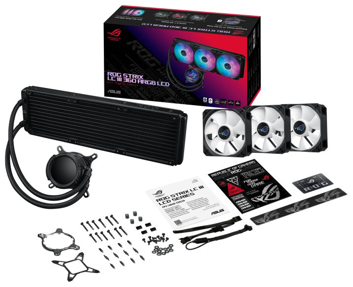 ASUS ROG STRIX LC III 360 ARGB LCD - ForteMarket ASUS ROG STRIX LC III 360 ARGB LCD купить,141848