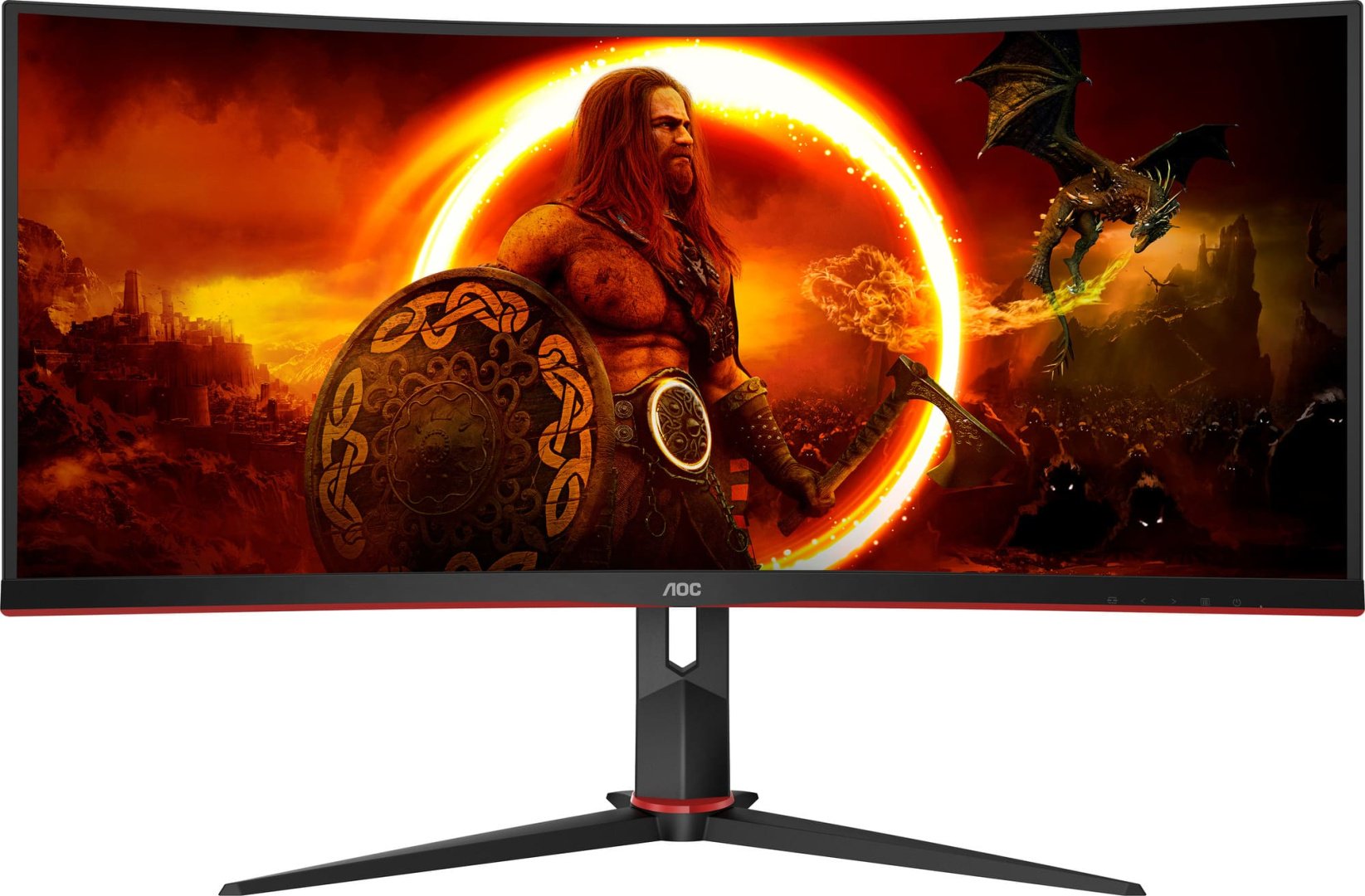 Монитор 34" AOC CU34G2XP/BK/01 черный купить,NaN