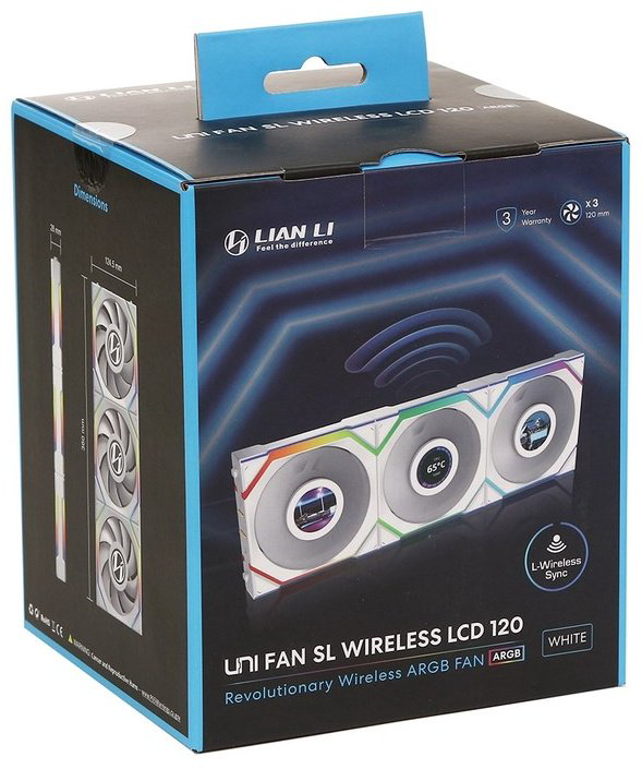 LIAN LI Uni Fan SL Wireless LCD 120 ARGB 12SLLCD1W3W купить,87480