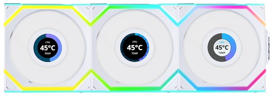 LIAN LI Uni Fan SL Wireless LCD 120 ARGB 12SLLCD1W3W