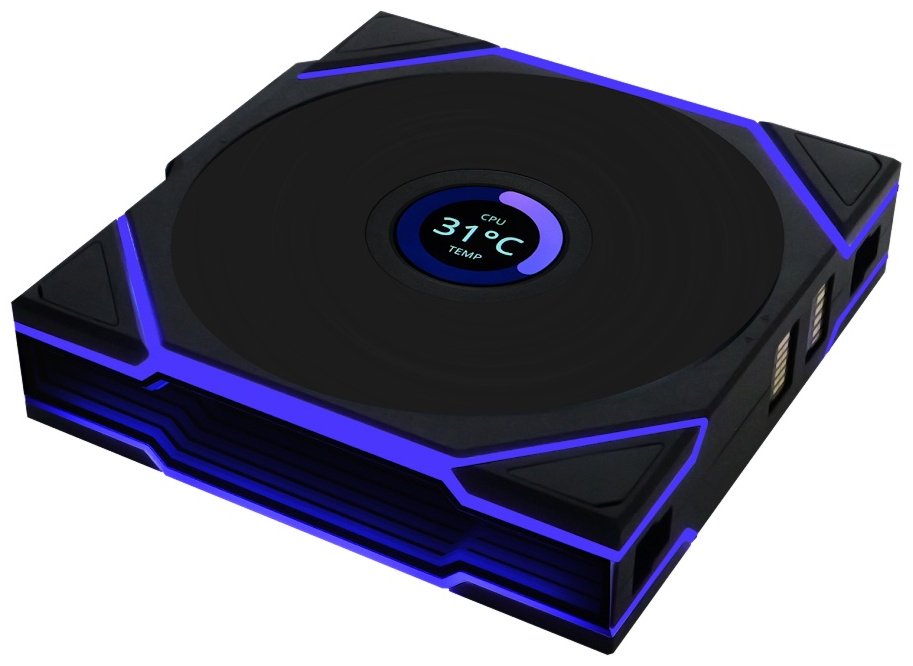 Вентилятор LIAN LI Uni Fan TL Wireless LCD 120 ARGB 12TLLCD1W1B купить,NaN
