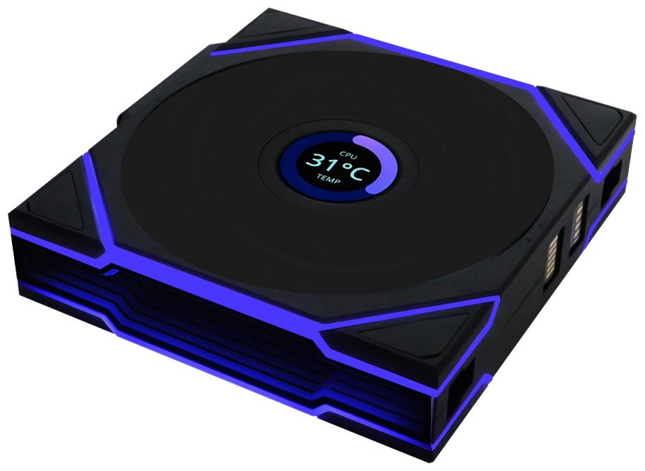 Вентилятор LIAN LI Uni Fan TL Wireless LCD 120 ARGB 12TLLCD1W1B купить,NaN