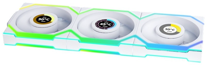 LIAN LI Uni Fan SL Wireless LCD 120 ARGB 12SLLCD1W3W купить,87480
